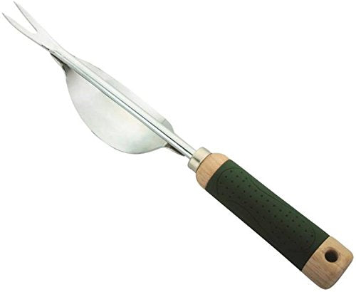 Edward Tools weeding tool with metal base provides precise leverage for weed removal