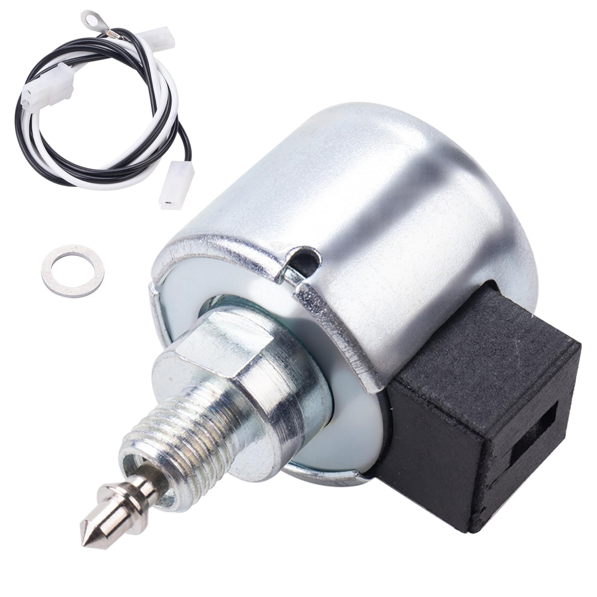 eeaee 846639 fuel shut-off solenoid with wiring harness ready for installation