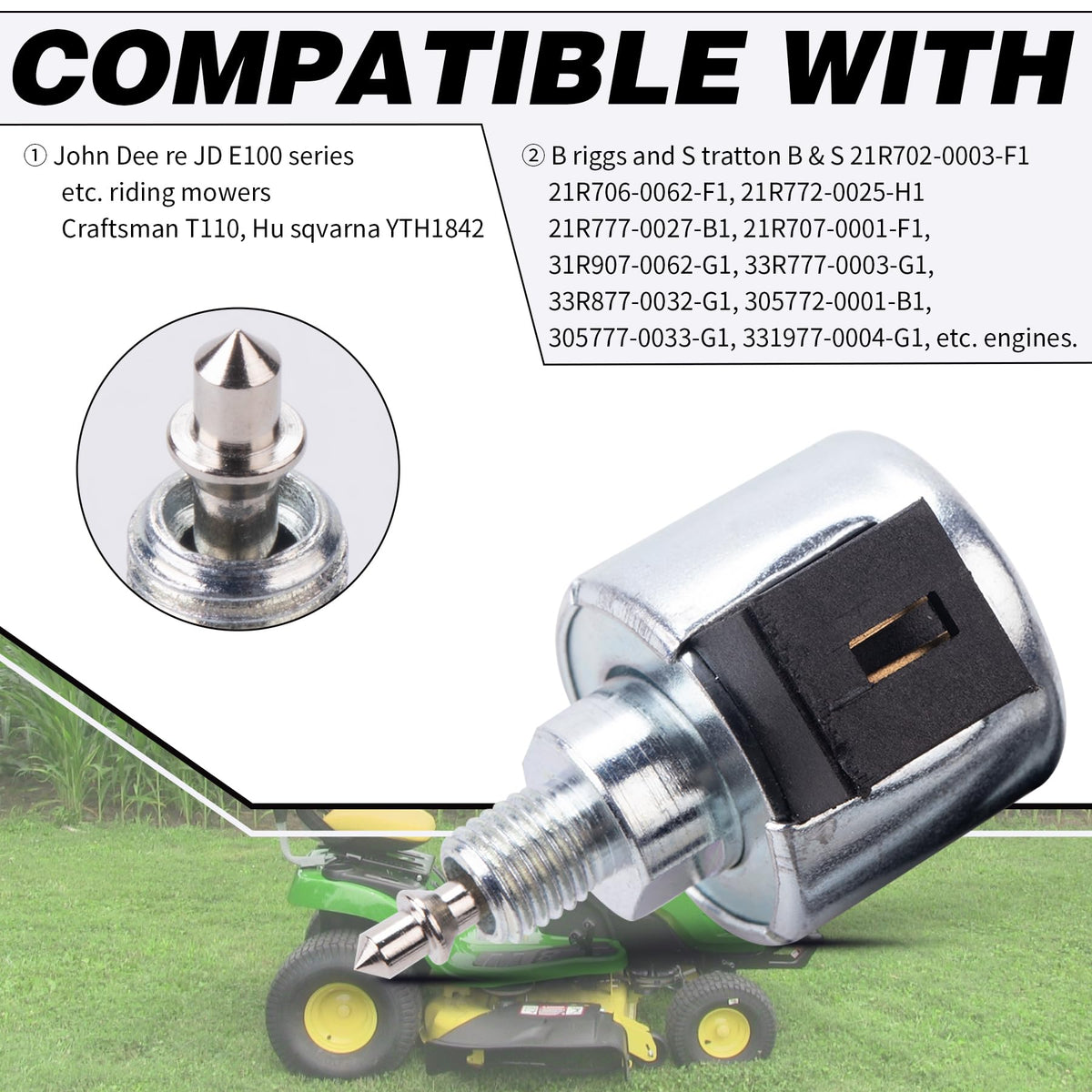 eeaee Husqvarna YTH1842 solenoid for reliable shut-off