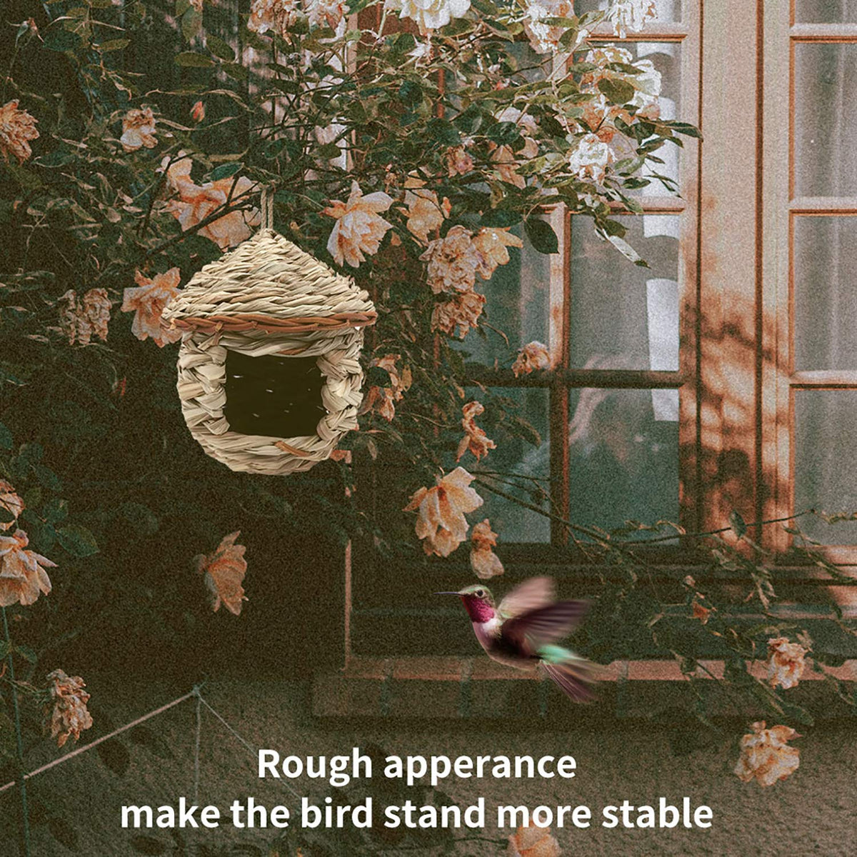 Eeaivnm hole size 1-8x2-2 inches ensures accessible entry for small birds.