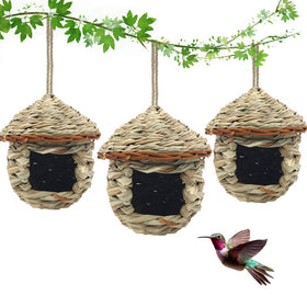 Eeaivnm hummingbird house exterior hanging provides a cozy outdoor shelter for small birds.