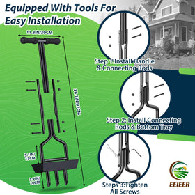 EEIEER cleaning stick clears clogs and doubles as a weeding tool.