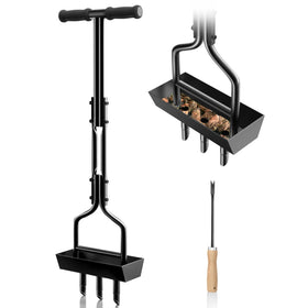 EEIEER lawn aerator 38-inch with 3 tines for deep soil aeration.