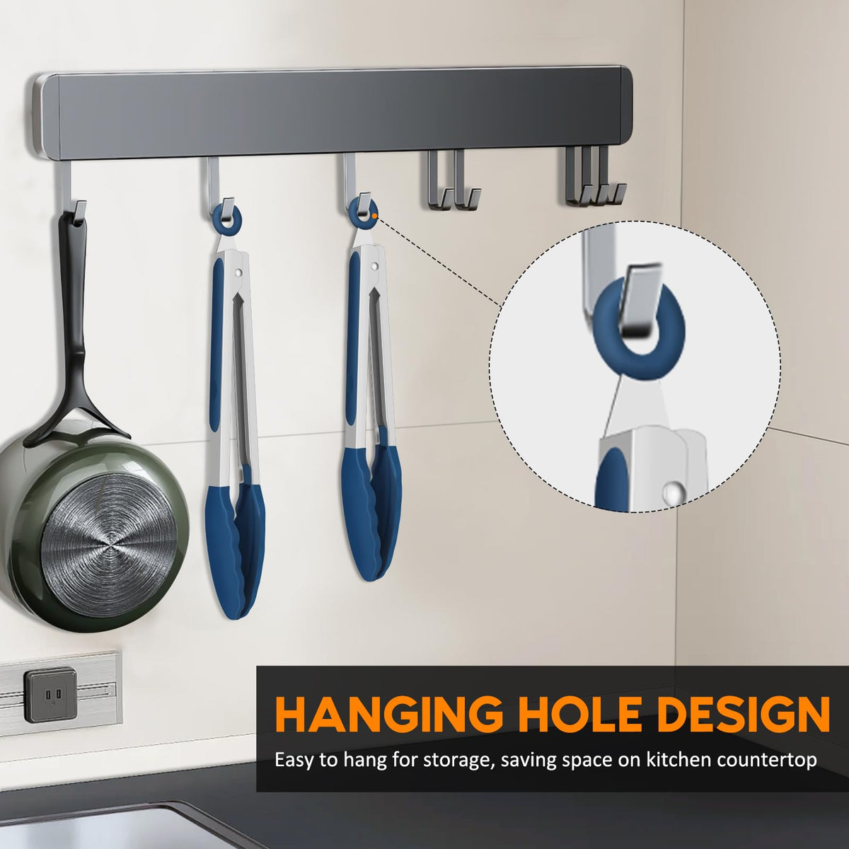 EEKEDO Kitchen Tongs ergonomic handle for comfortable use with oily or wet hands