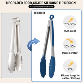Scalloped edges securely hold food during flipping.