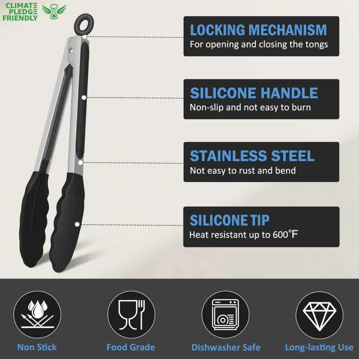 EEKEDO tongs locking mechanism in action for compact storage