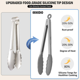 EEKEDO tongs hanging ring for tidy storage in compact kitchens.