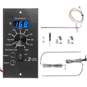 Eeranzoy digital thermostat kit front panel with clear blue LED display for precise temperature control.
