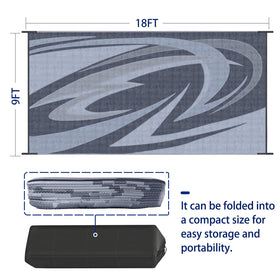 EEZ RV Products storage bag keeps the mat compact when not in use.
