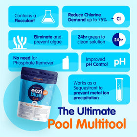 Saltwater pool compatibility ensures flexible use with existing systems