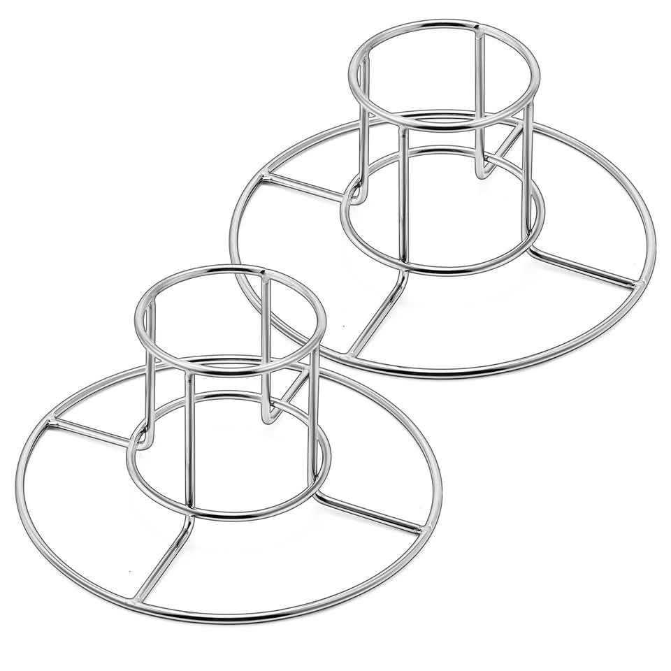E-far beer can chicken holder vertical stand for stable grilling.