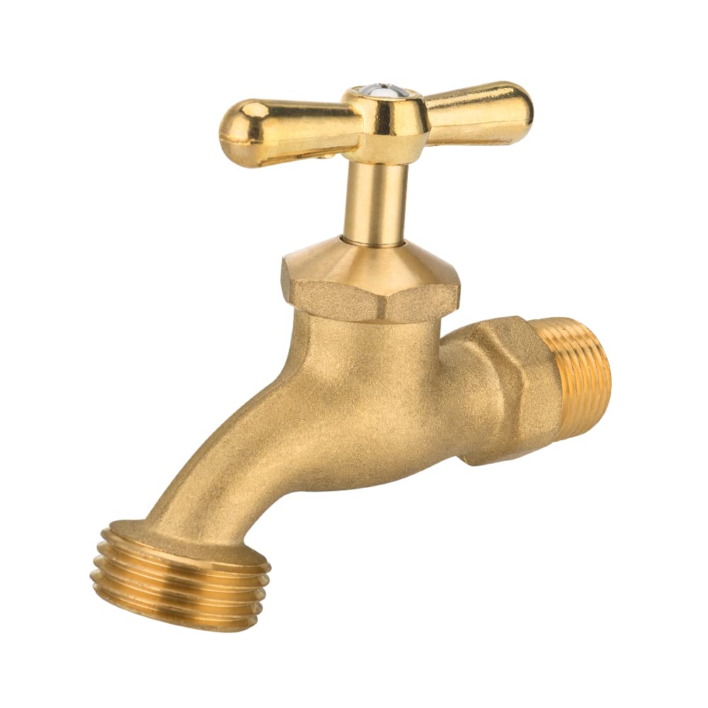EFIELD BIBCOCK001 outdoor faucet with 1/2in MIP inlet and 3/4in outlet for irrigation