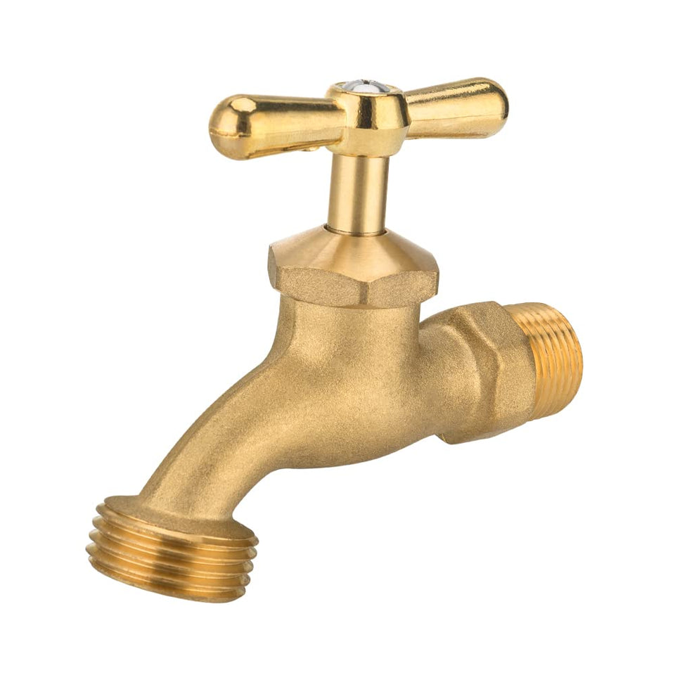 EFIELD BIBCOCK001 outdoor faucet with 1/2in MIP inlet and 3/4in outlet for irrigation