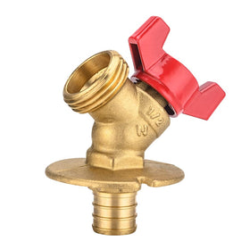 EFIELD outdoor valve sillcock flange body, rugged brass for lasting outdoor performance.