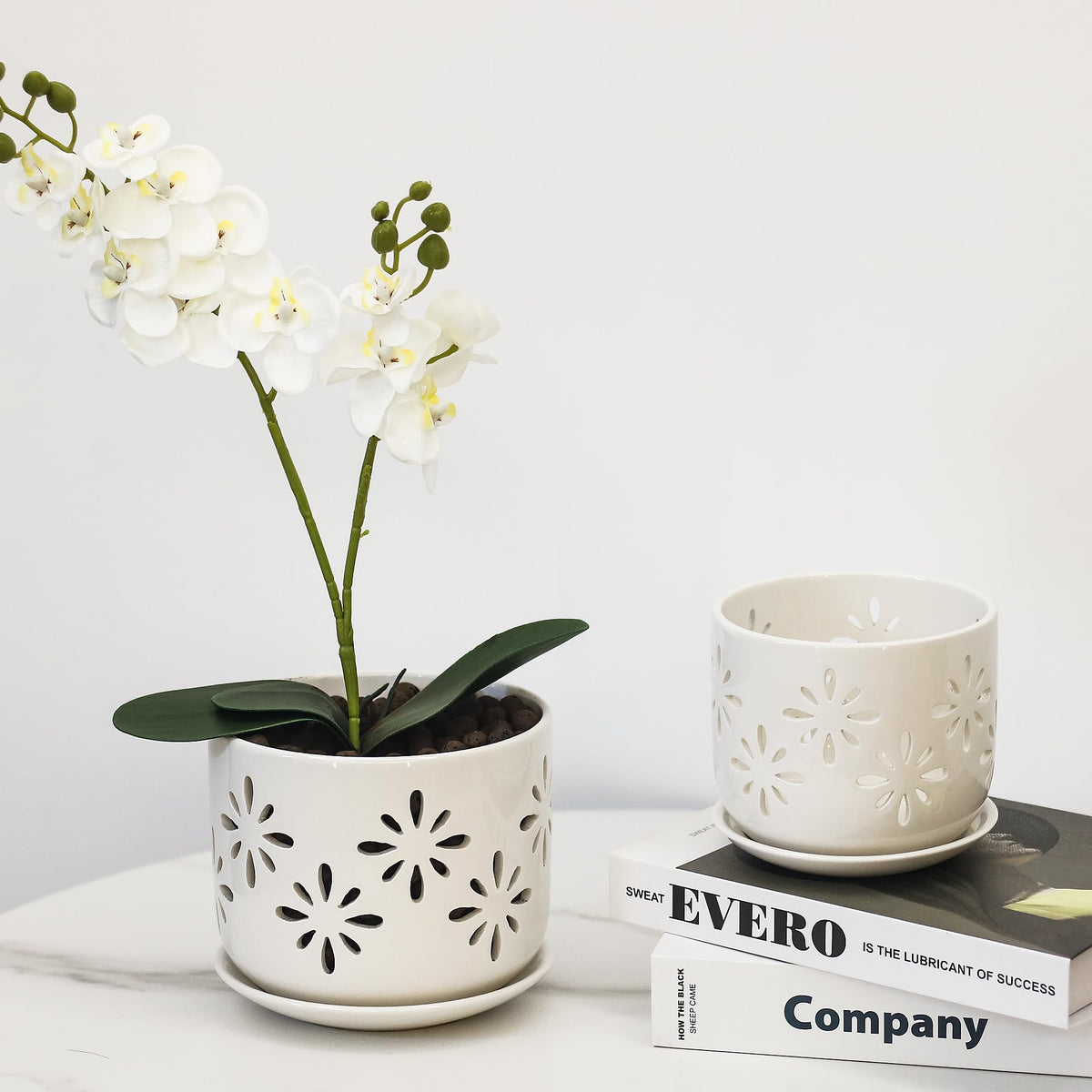 EFISPSS Orchid Pot with holes promotes drainage and airflow for healthier roots.