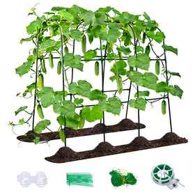 efulycozyy U-Shape Trellis assembly highlights tool-free setup for faster garden setup