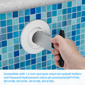 Egepon easy-to-use maintenance tool shown ready for quick pool tasks.