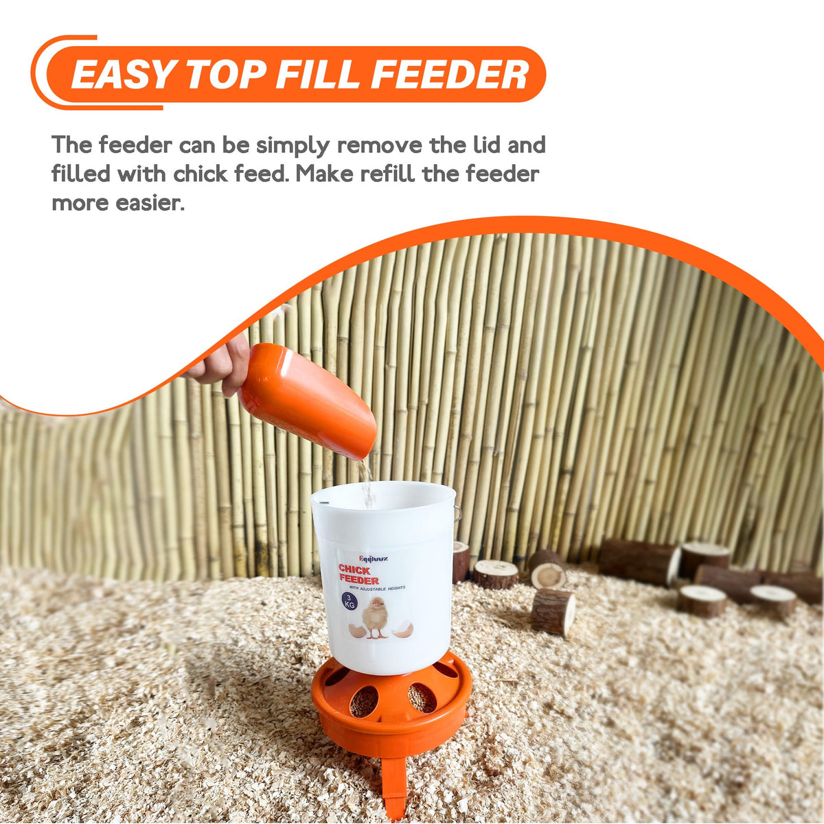 Eggluuz Chick Waterer 1.5L provides reliable hydration for growing chicks
