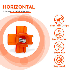 Eggluuz durable plastic and stainless steel nipples resist gum and freezing.