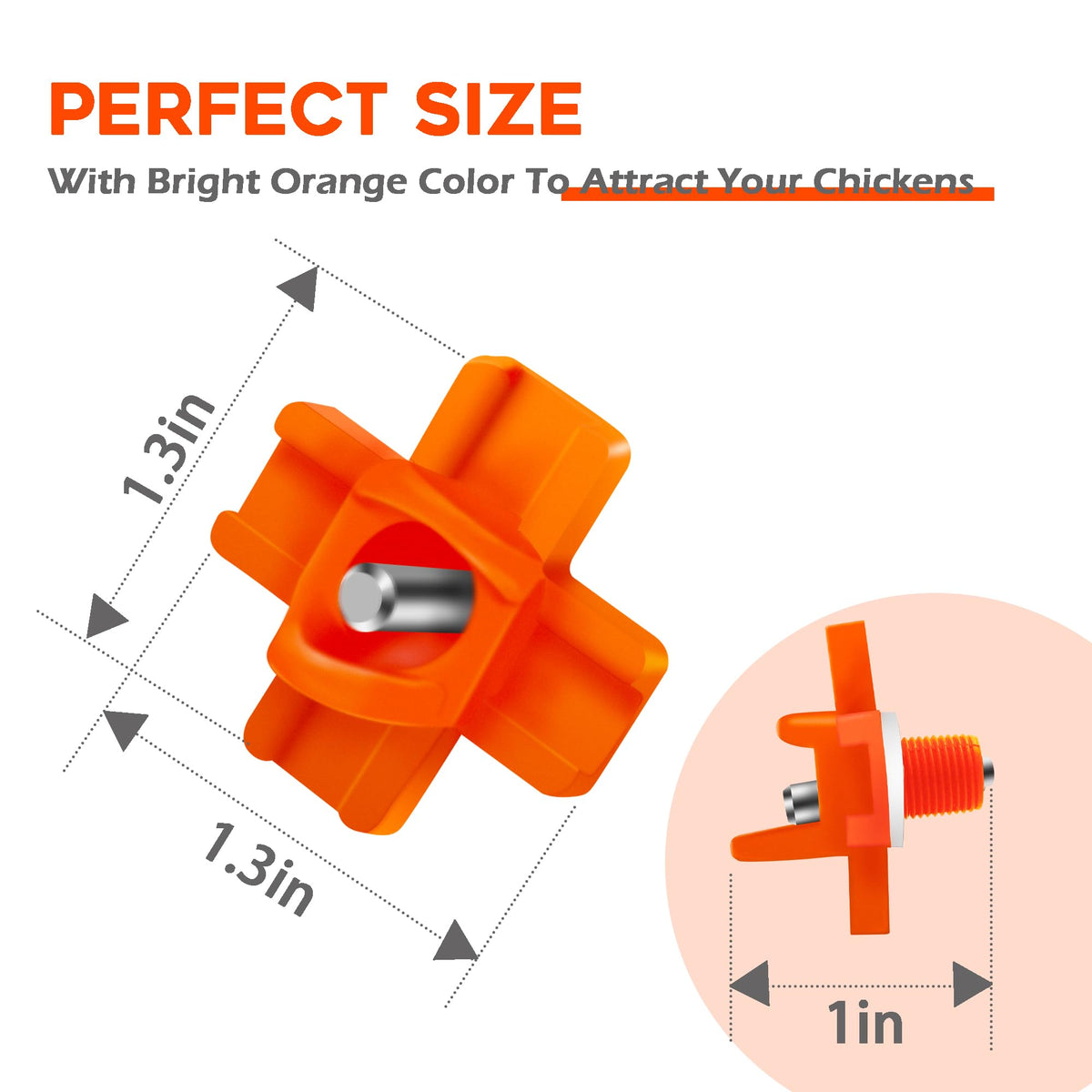 Eggluuz leak-proof wingnut design helps keep coops dry and clean.