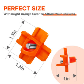 Eggluuz leak-proof wingnut design helps keep coops dry and clean.
