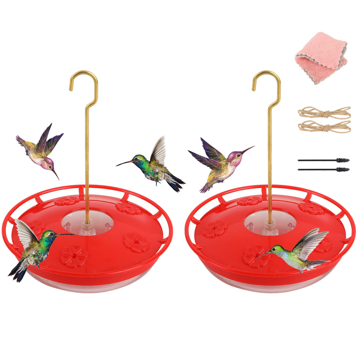 Eggs Sound hummingbird feeder with a clear bowl for easy viewing and cleaning