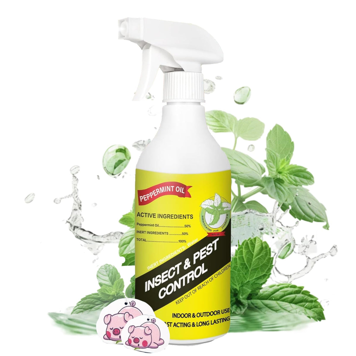 Eglagen 16oz peppermint oil spray bottle for indoor pest deterrence