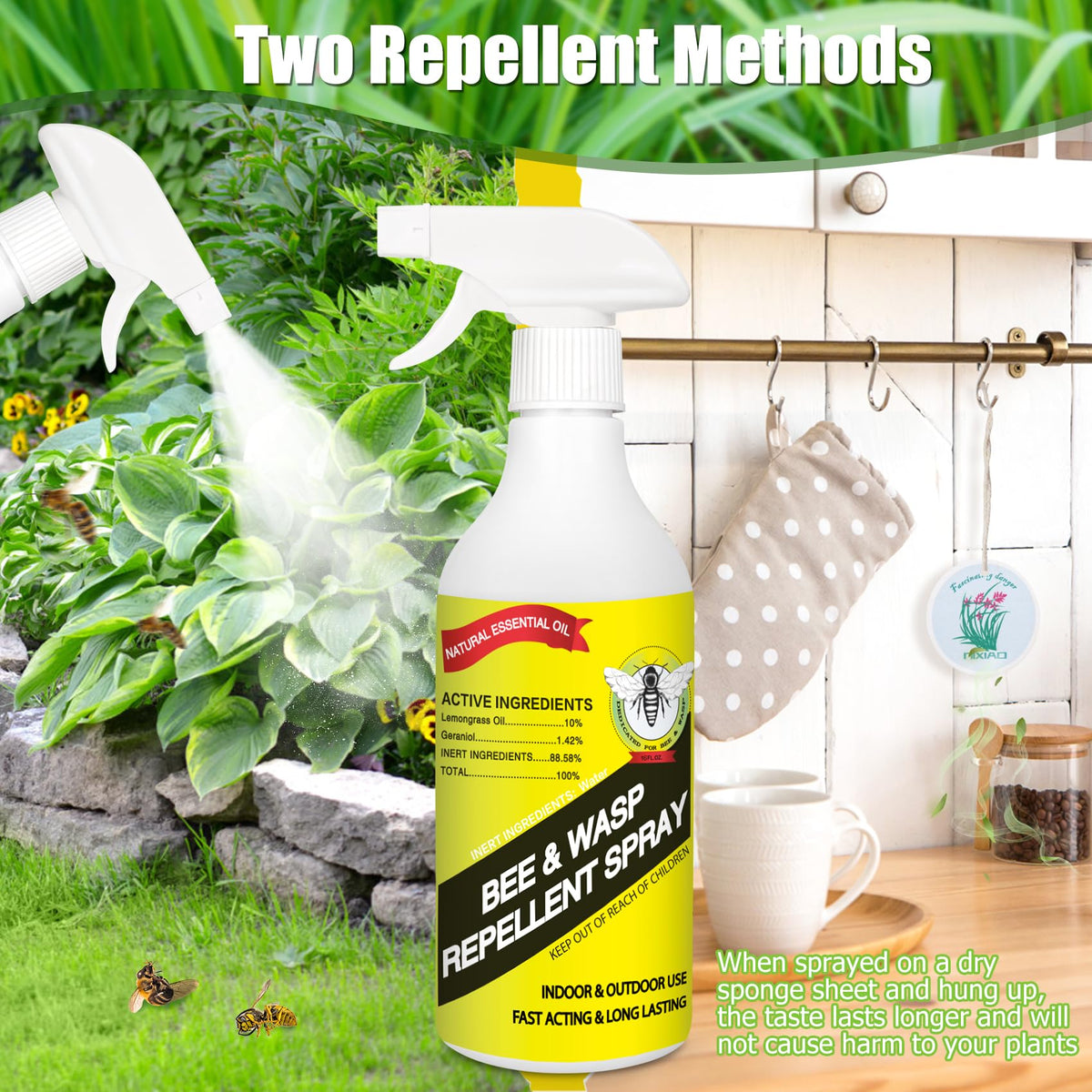 Eglagen spray-on sponge method demonstrated near insect activity