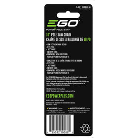 EGO Power+ 10-inch pole saw chain for PSX2510 with reduced kickback and smooth cutting