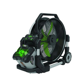 EGO Power+ dual misting modes in action for cooling.