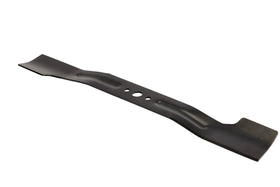 EGO Power+ high-lift blade close-up showing factory-sharpened steel for precise cuts.