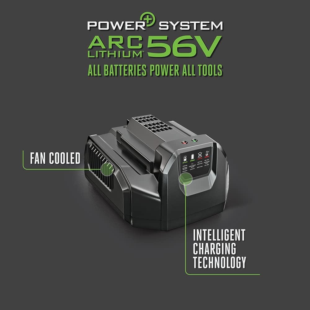 ARC Lithium design from EGO Power+ dissipates heat for steady power.