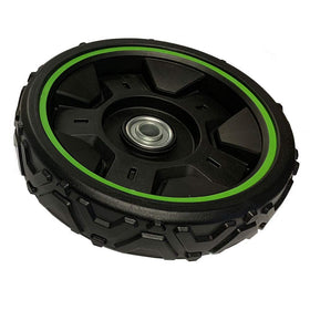 EGO Power+ front wheel assembly close-up for LM2020SP, sturdy and easy to replace