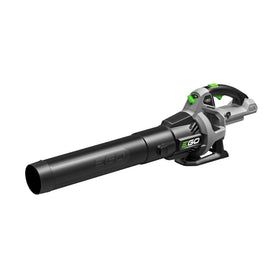 EGO Power+ LB5300 leaf blower in turbo mode delivering strong airflow for tough debris