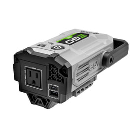 EGO Power+ portable inverter with 180W 120V outlet for on-the-go power.