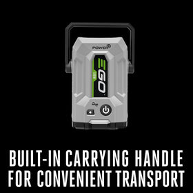 EGO Power+ inverter with USB-C PD port for fast device charging.