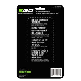 EGO Power+ twist line in action delivering clean, level cuts through tough grass.