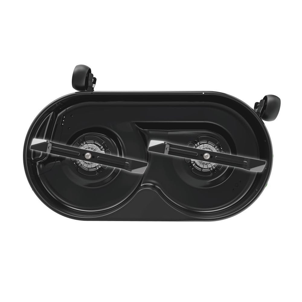 EGO Power+ steel blades close-up illustrates durable construction for lasting performance.
