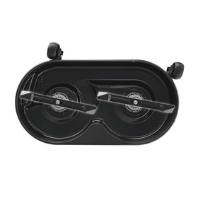EGO Power+ steel blades close-up illustrates durable construction for lasting performance.