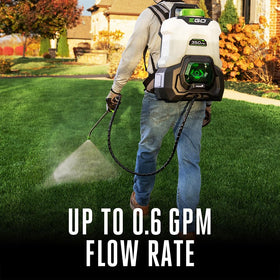 EGO Power+ BSP3500 ergonomic back padding supports extended spraying sessions.