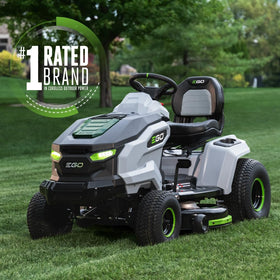 EGO Power+ digital LCD display on mower for blade settings, drive speeds, and cruise control.
