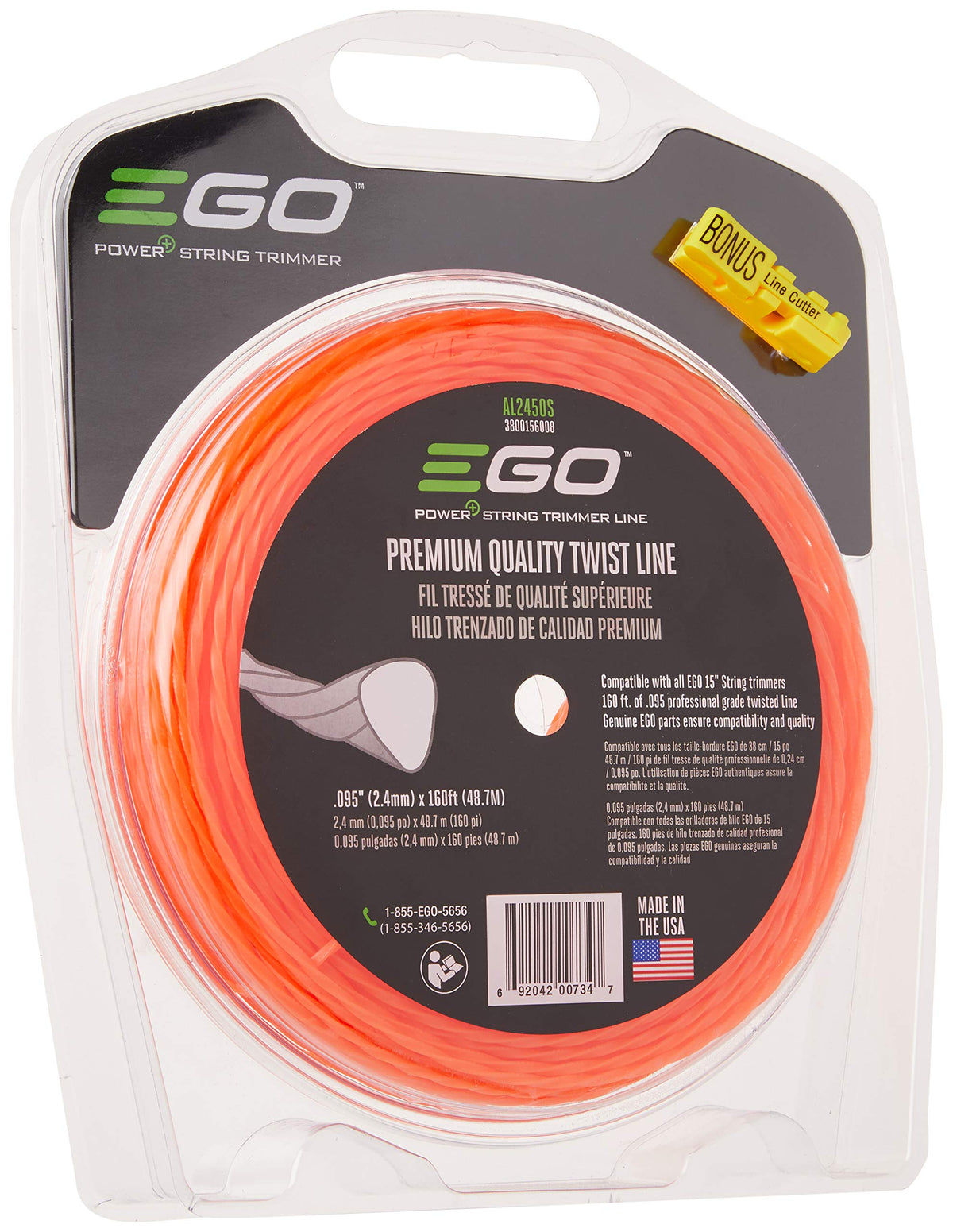 Genuine EGO twist line packaging showing premium quality and compatibility