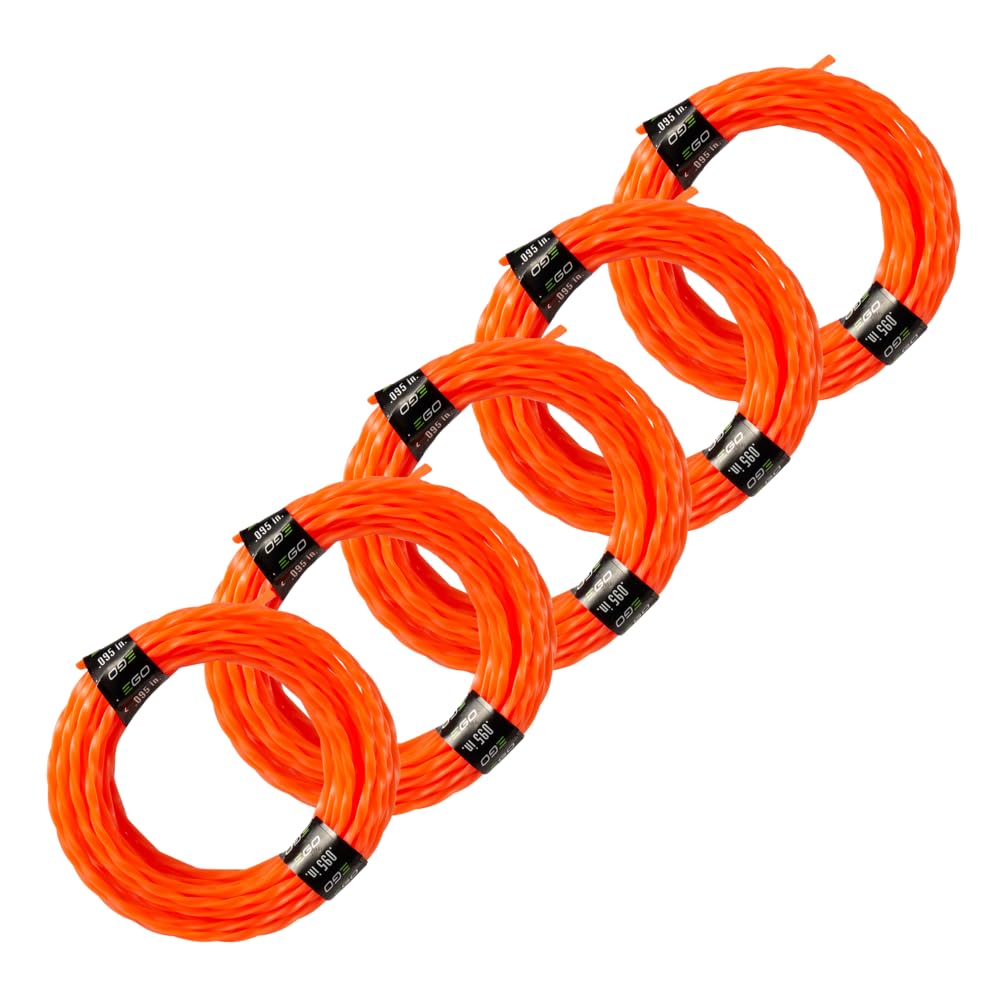EGO Power+ 5-pack twisted line ready for quick replacement on 15-inch trimmers