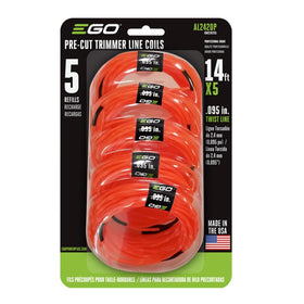 EGO Power+ twisted line 0.095-inch 5-pack close-up, durable professional-grade