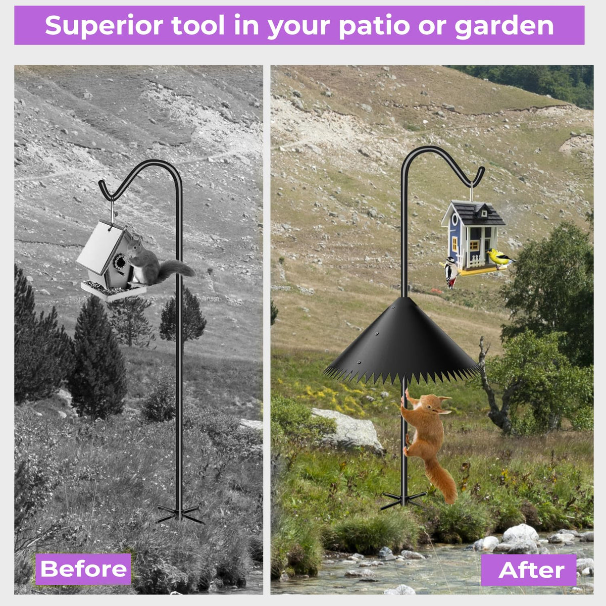 EHK easy installation kit fits most poles without removing feeders.