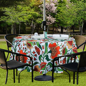 ehousehome round tablecloth waterproof protects outdoor surfaces during meals