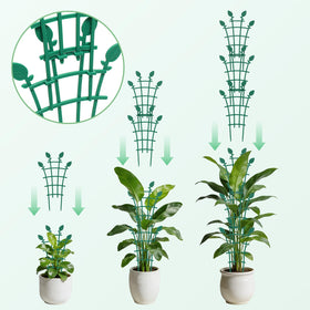 Ehpiern trellis dark green finish blends with foliage.