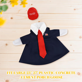 EHZYP includes red hat, blue suit, and red tie for quick setup