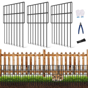 Eibikdi 25-pack barrier fence assembly shows modular borders for flexible garden layouts.