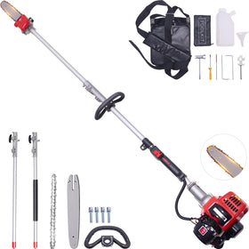 EIDOWA pole saw with 16ft reach for safe high-branch access.